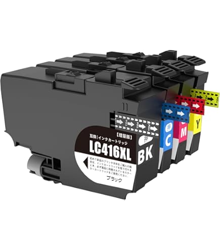 Amazon.co.jp: LCL Brother用 ブラザーLC416XL-4PK 互換インク